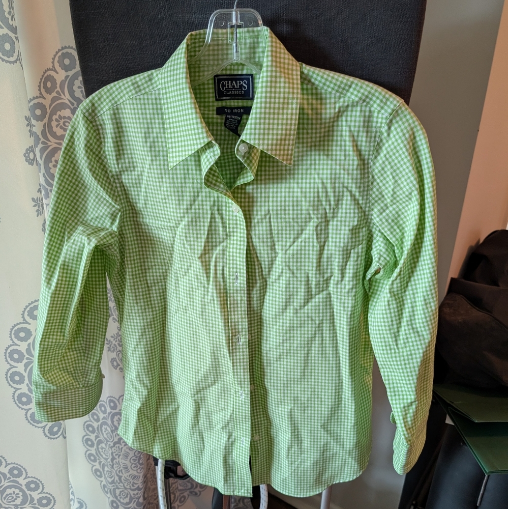 Chaps Green Checkered Shirt